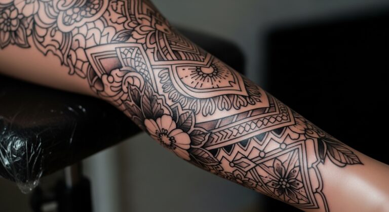 20 Top Leg Sleeve Tattoos for Women to Try Now