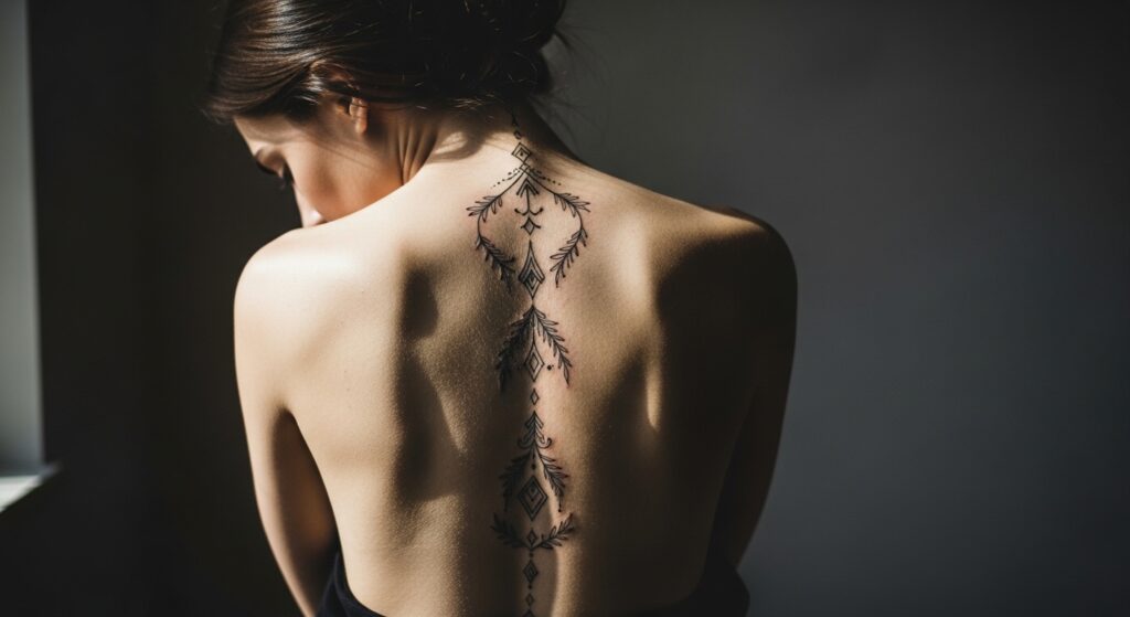 Spine Tattoos for Women With Unique Flair
