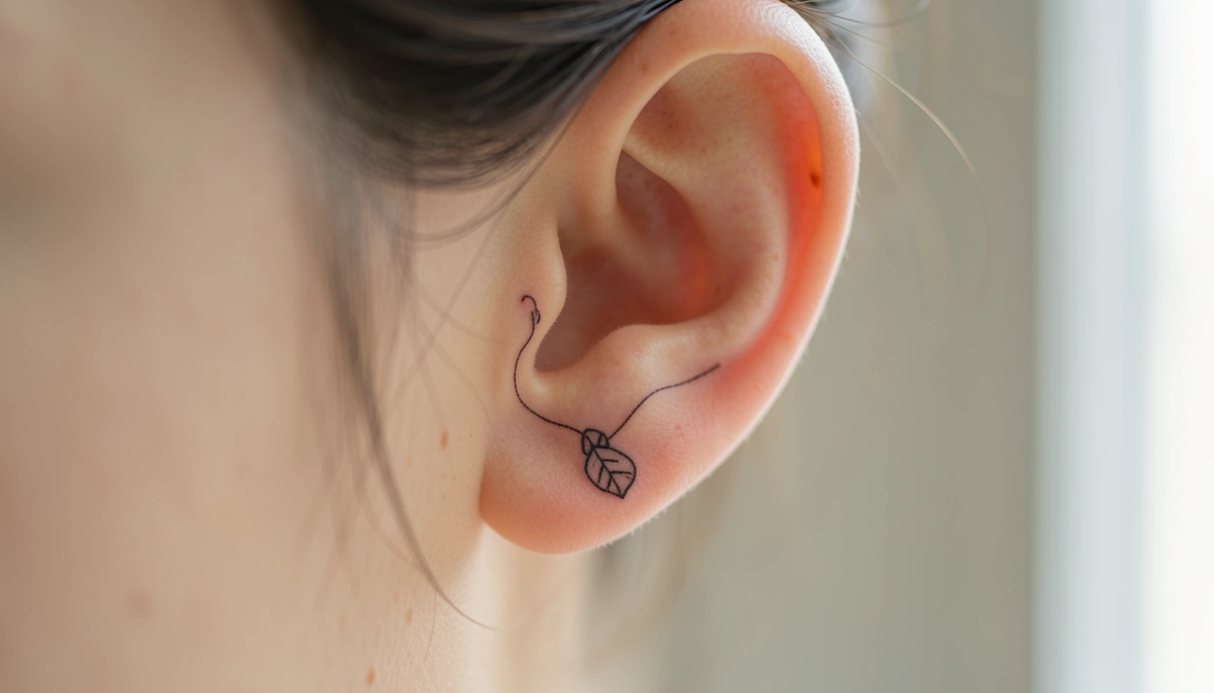 21 Charming Small Ear Tattoos for Women Your Artist Will Love