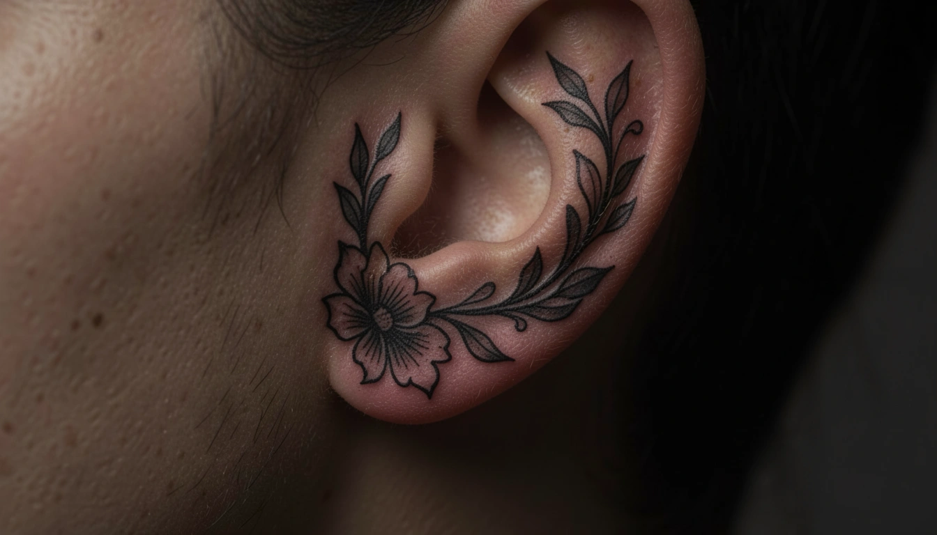 25 Aesthetic Ear Tattoos for Women to Feel Confident In