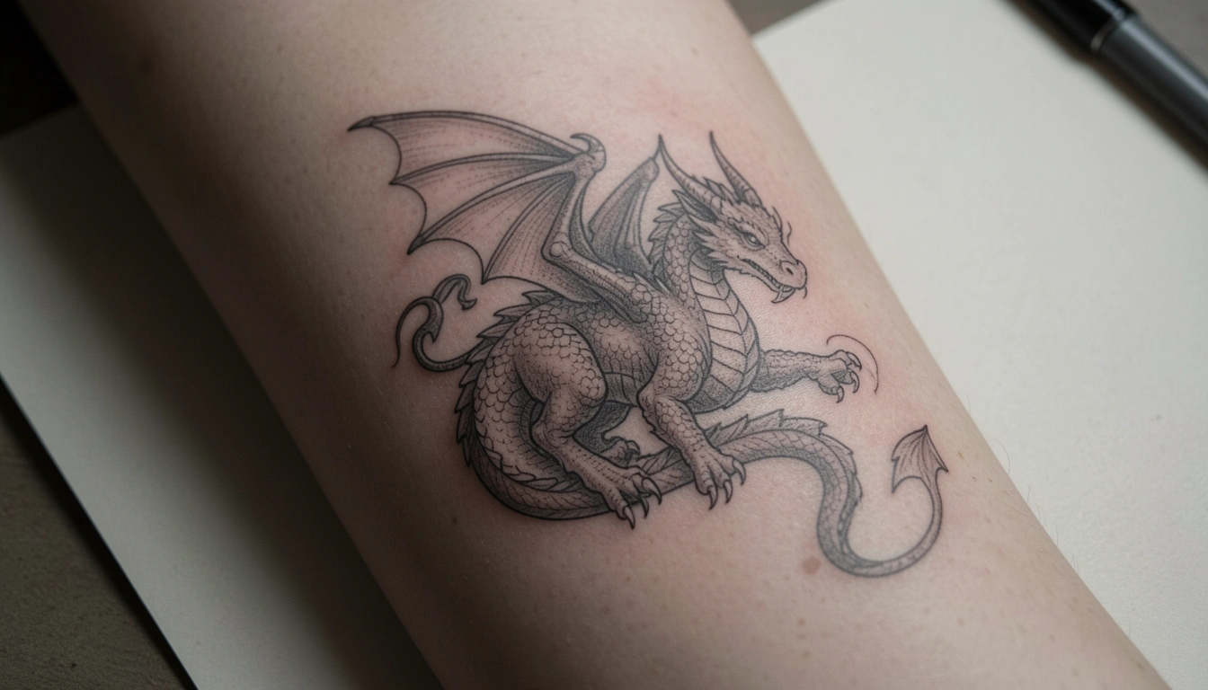 51 Tiny Dragon Tattoos for Women Made to Stand Out