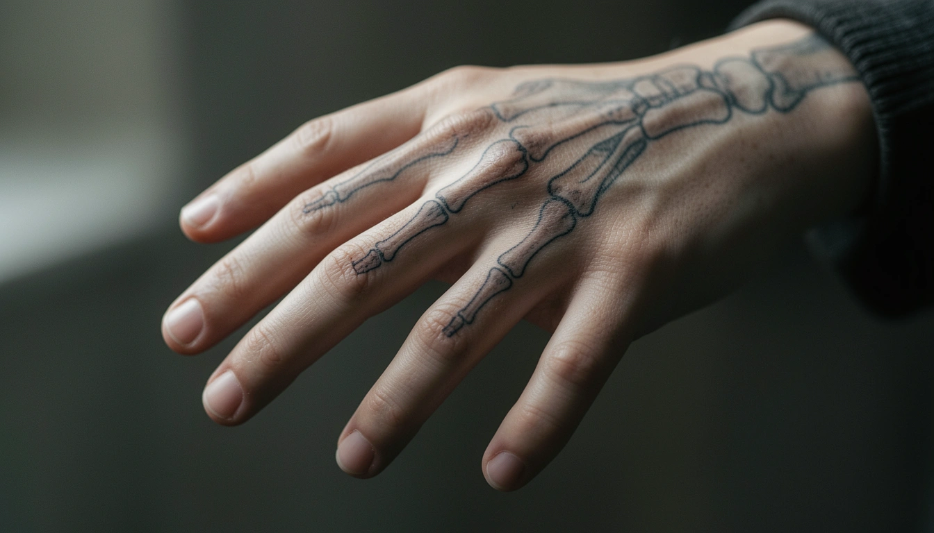 11 Minimalist Skeleton Hand Tattoos for Effortless Style