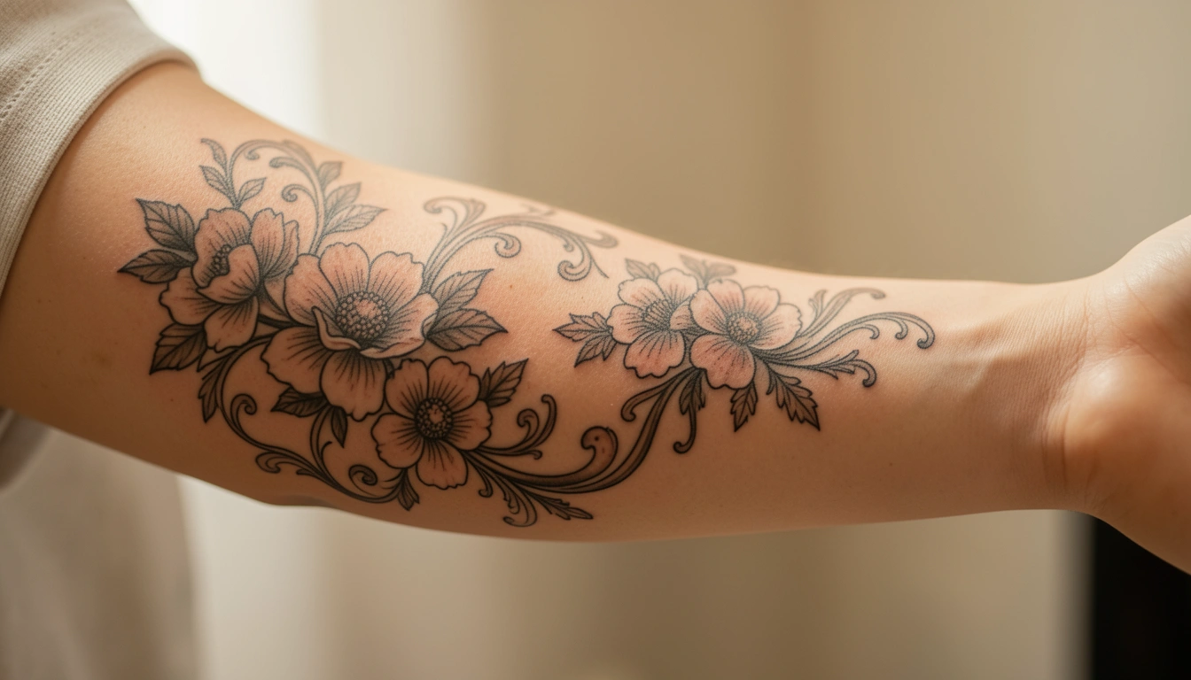 7 Tiny Quarter Sleeve Tattoos for Women Your Artist Will Love