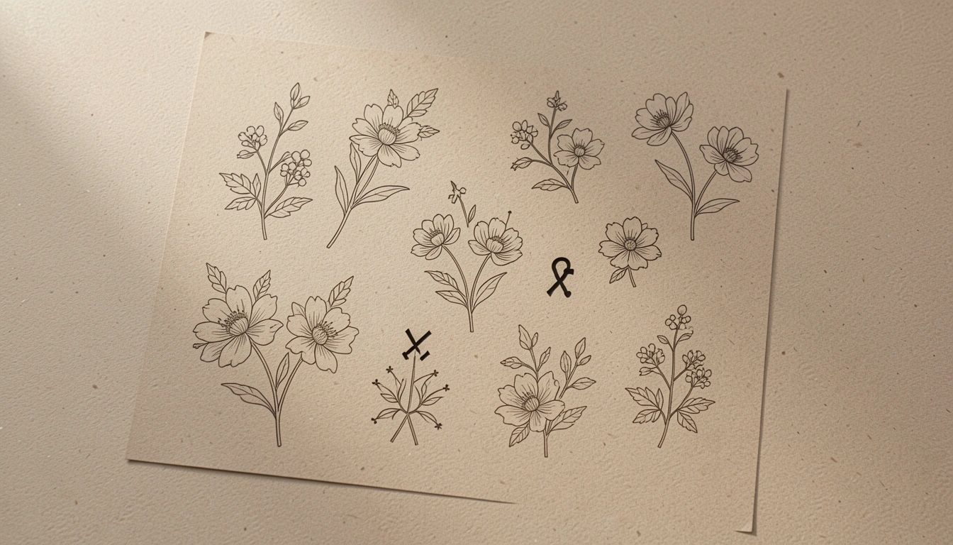 13 Subtle Female Tattoo Stencil Ideas That Stand the Test of Time