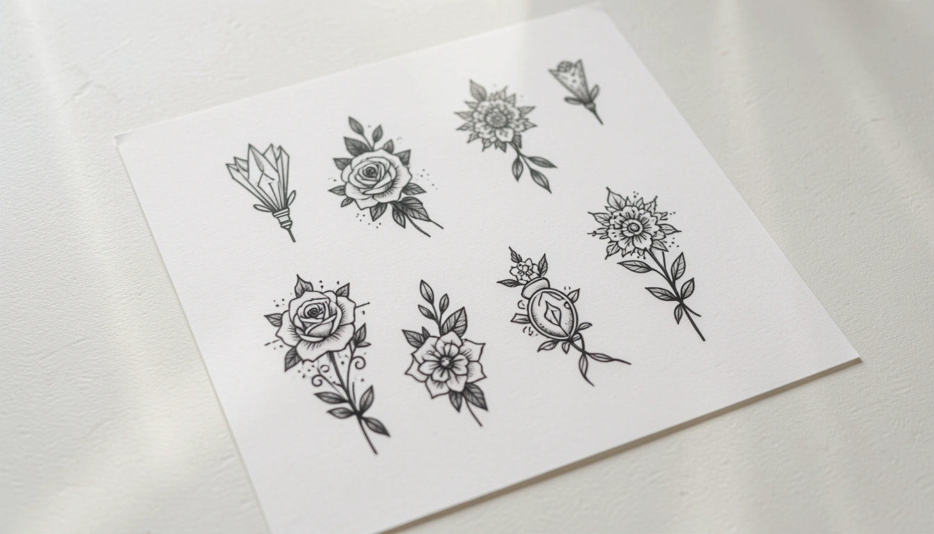 15 Petite Female Tattoo Stencil Ideas Made to Stand Out