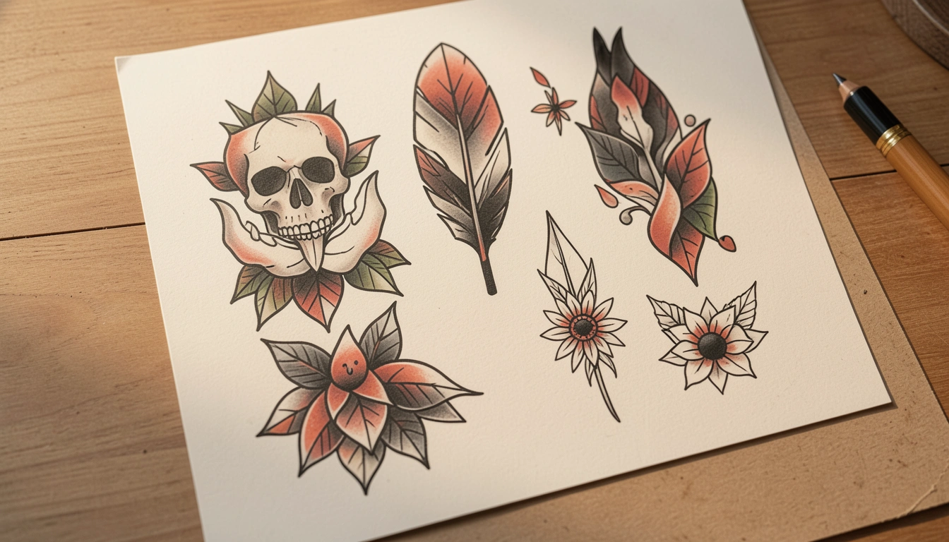 15 Chic American Traditional Tattoos for a Clean Look
