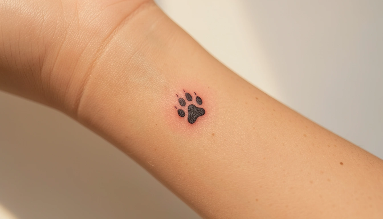 30 Minimalist Dog Paw Tattoos with Subtle Vibes