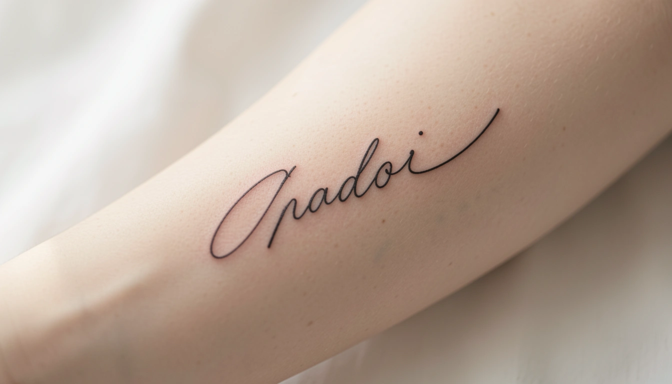 21 Subtle Fine Line Script Tattoos for Effortless Style