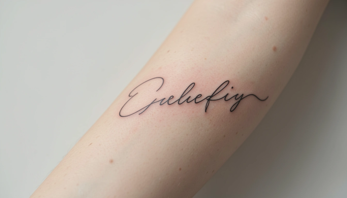 27 Stunning Fine Line Script Tattoos That Look Stunning