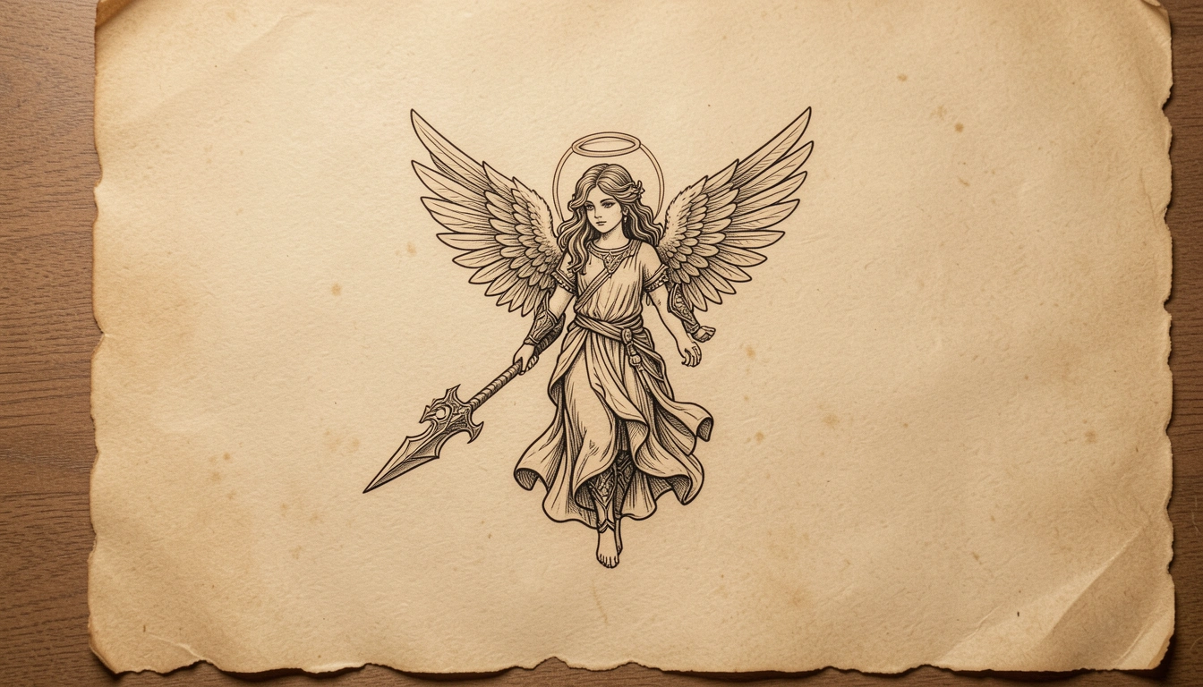 23 Spiritual Small Angel Warrior Tattoos That Inspire Devotion Trending in 2026