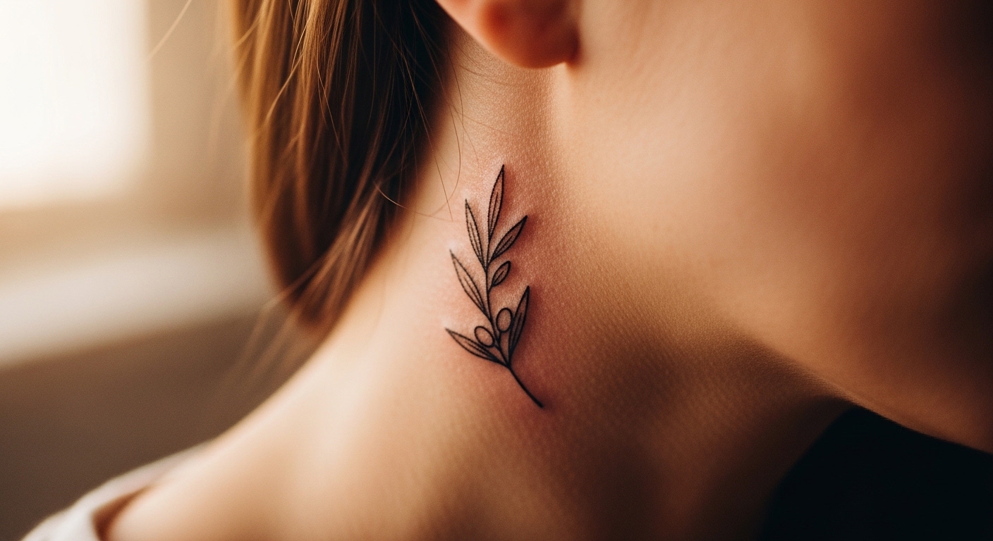 25 Subtle Minimalist Small Neck Tattoo Ideas to Try