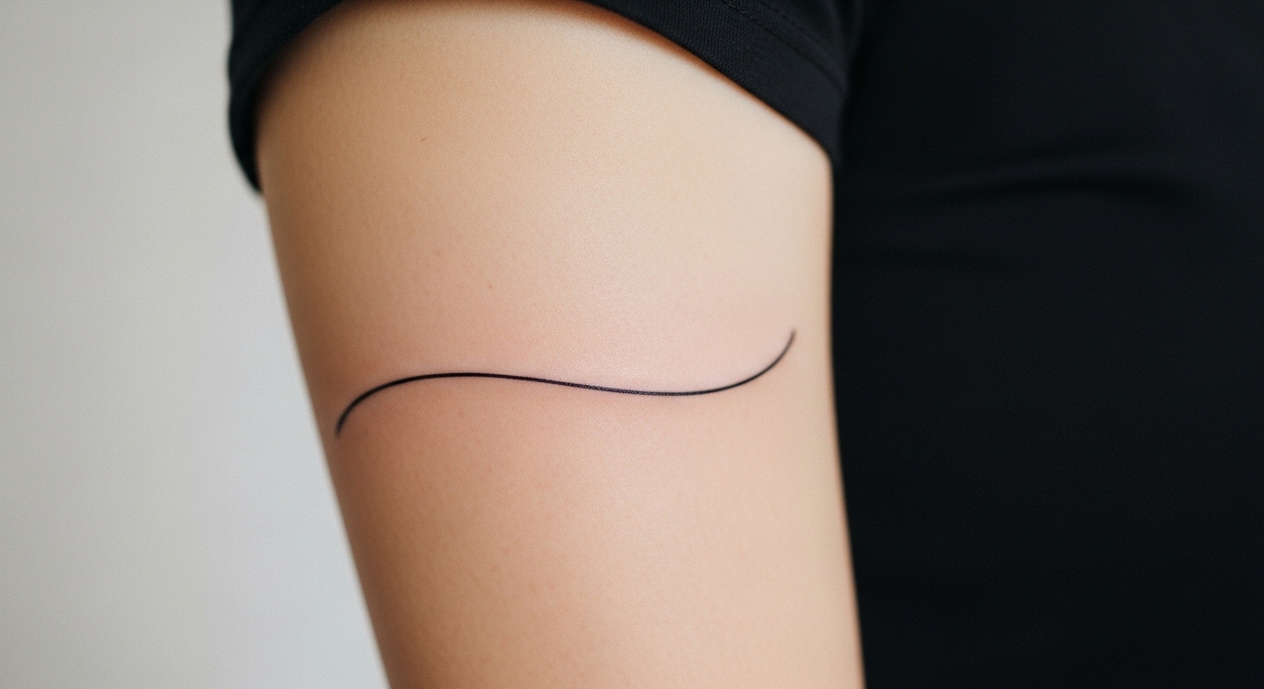 23 Elegant Minimalist Upper Arm Tattoos for Quiet Confidence