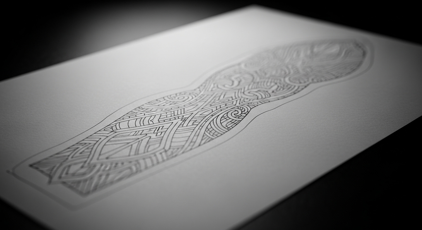 23 Striking Aesthetic Sleeve Tattoo Stencil Outlines for the Modern Man