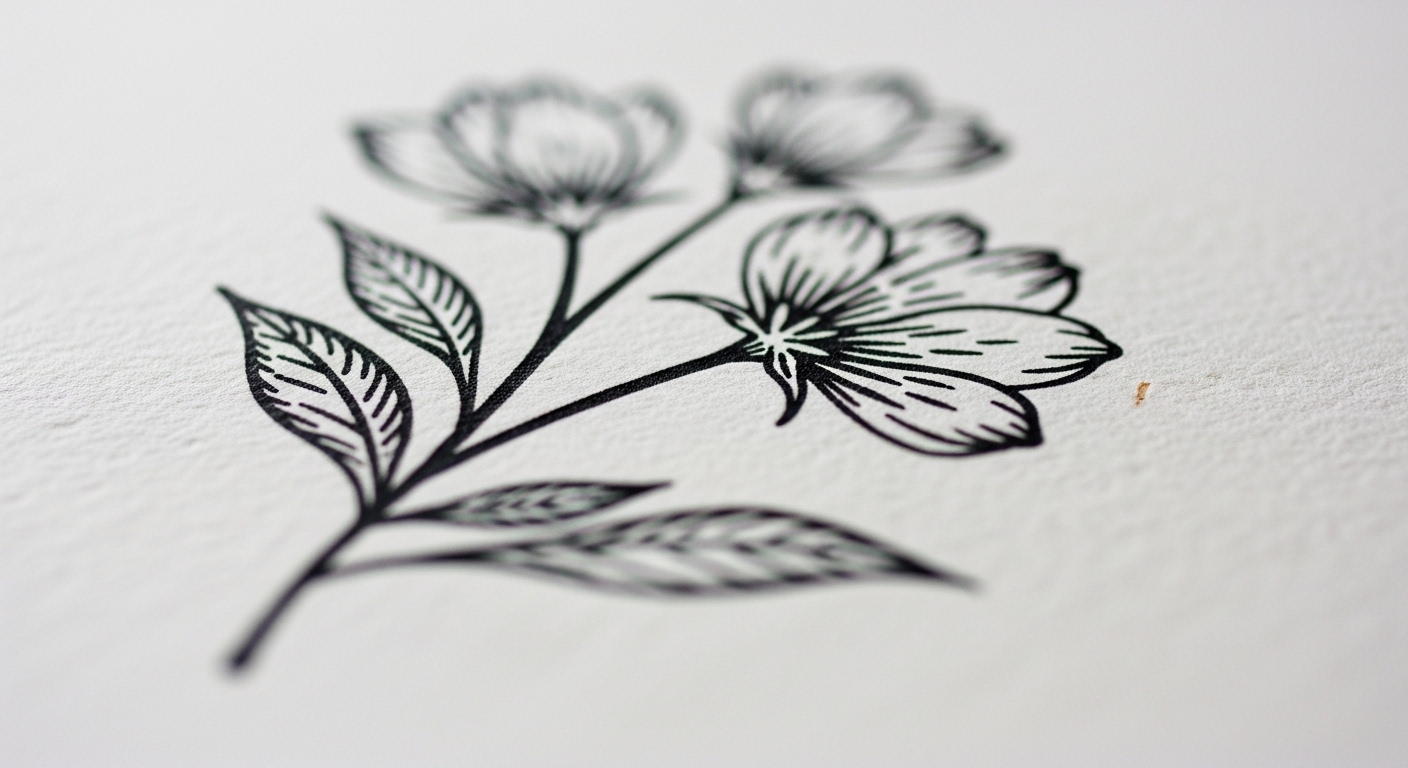 25 Aesthetic Birth Flower Tattoo Stencil Outlines Worth Saving