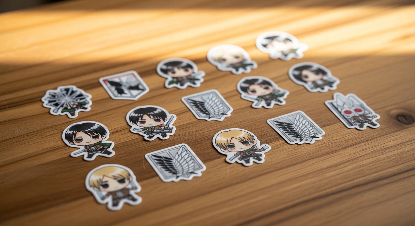 17 Striking Attack on Titan Inspired Sticker Tattoo Ideas