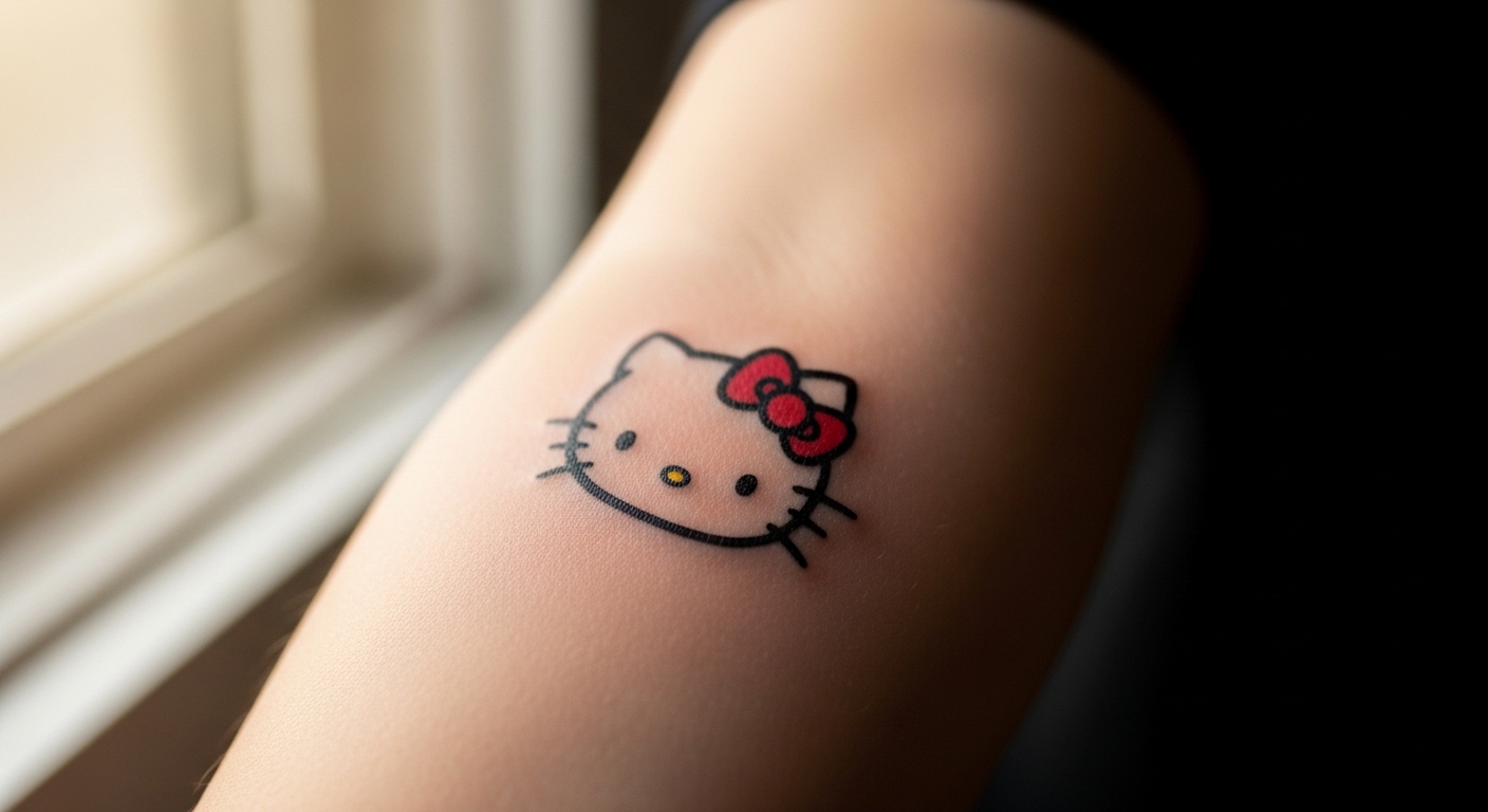 15 Cute Small Hello Kitty Inspired Tattoos for Fans