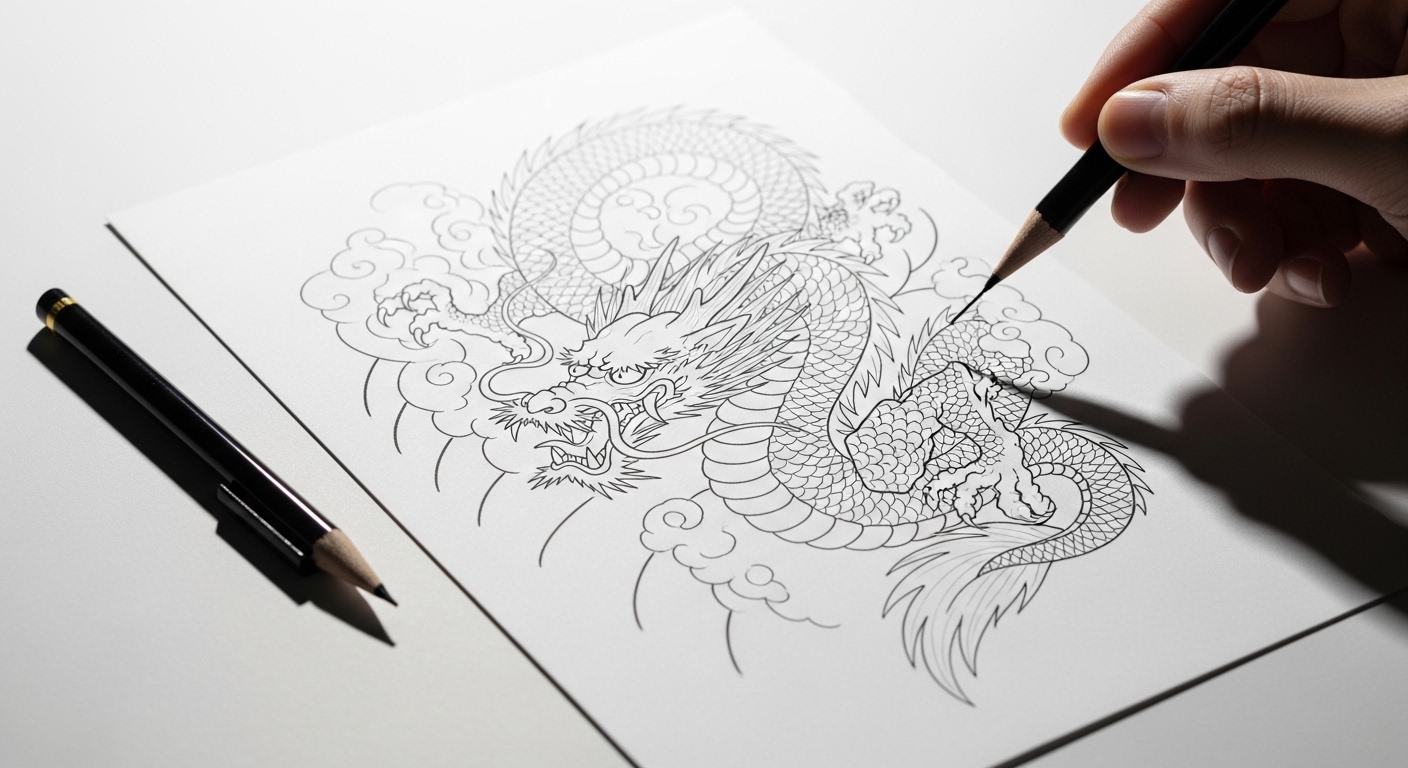 27 Iconic Minimalist Japanese Dragon Tattoo Ideas to Try