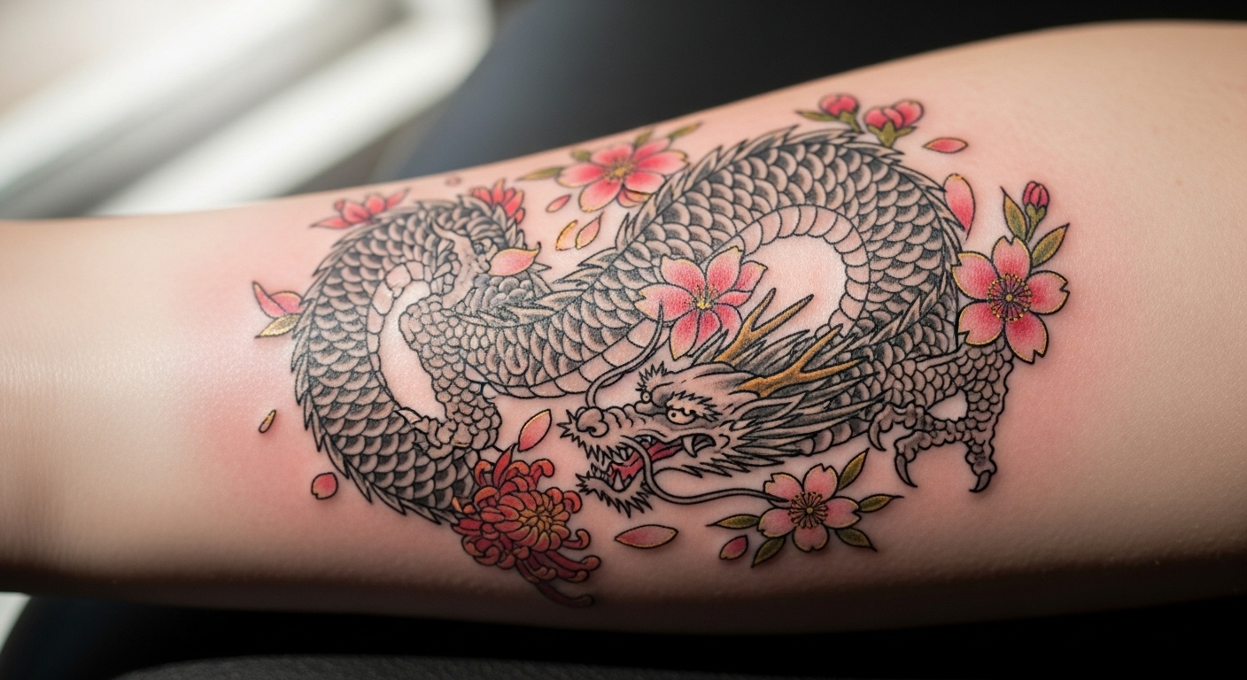 17 Powerful Small Japanese Dragon Tattoos Every Woman Will Love