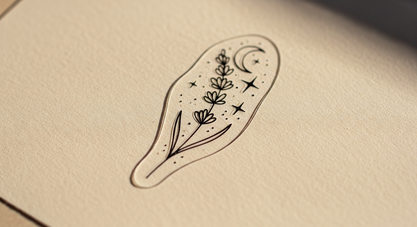25 Aesthetic Stick and Poke Tattoo Stencil Outlines Worth Stealing