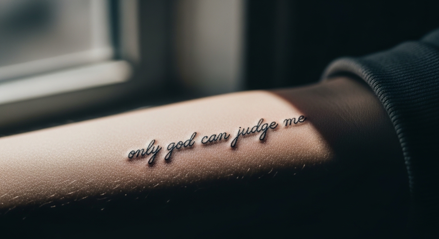 15 Bold Small Only God Can Judge Me Tattoo Designs to Try