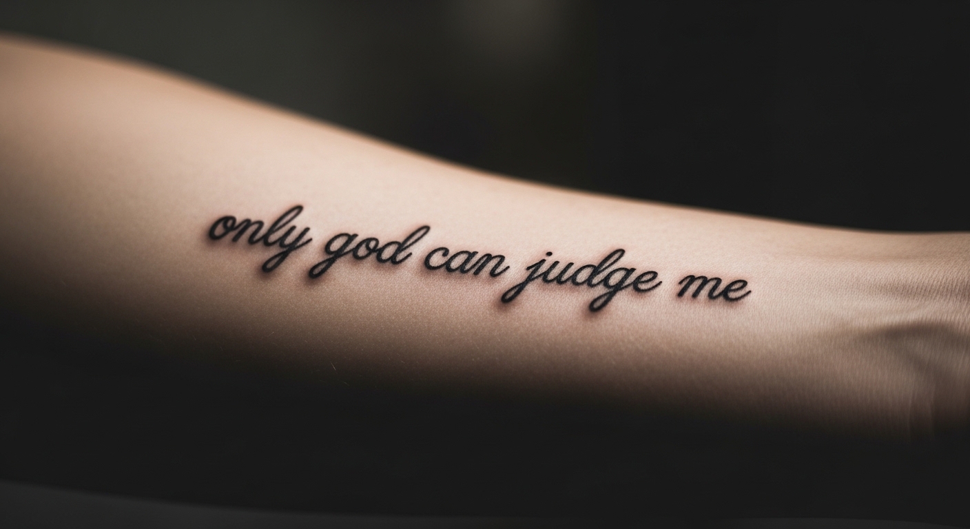11 Striking Trending Only God Can Judge Me Tattoo Designs for 2026