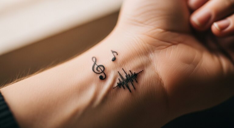 13 Tiny Music Tattoo Designs Worth Stealing