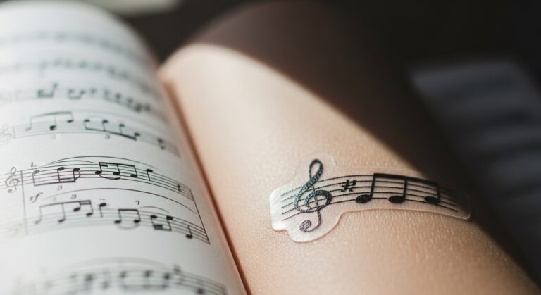 15 Symbolic Music Tattoo Designs to Honor Your Journey