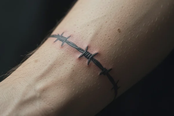 23 Little Barbed Wire Tattoos for Your Next Session