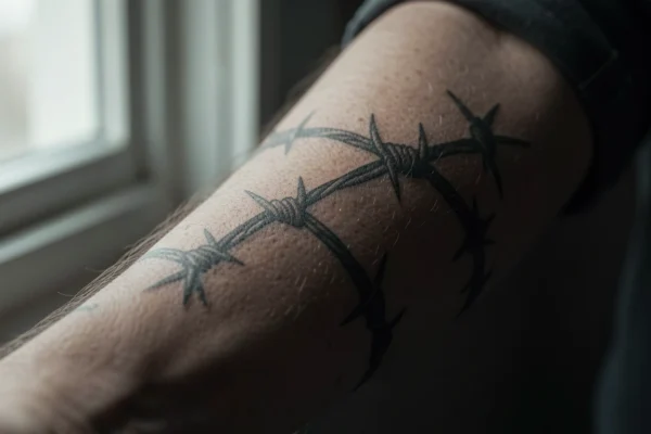 25 Empowering Barbed Wire Tattoos with Powerful Stories