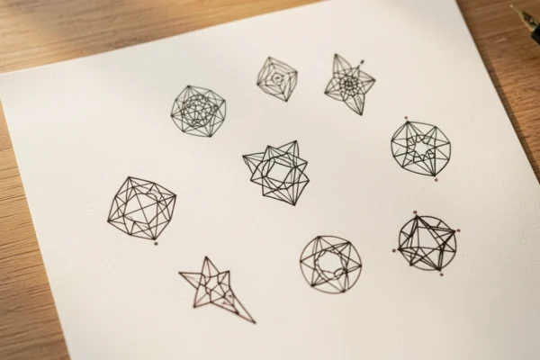 33 Tiny Geometric Tattoo Patterns to Copy Right Now