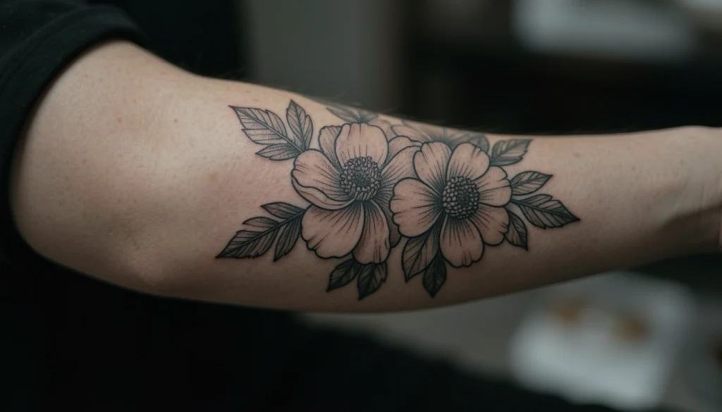 bold fine line tattoos for women aesthetic