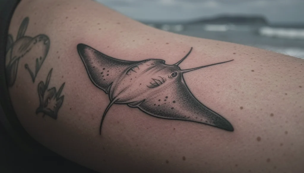 aesthetic manta ray tattoo inspo