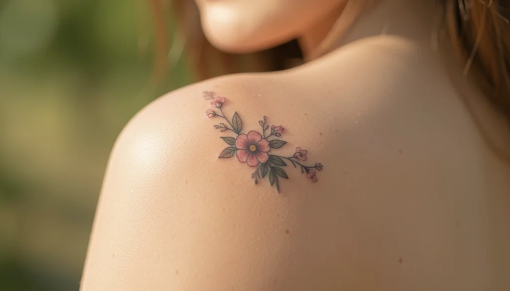 small feminine shoulder tattoos ideas