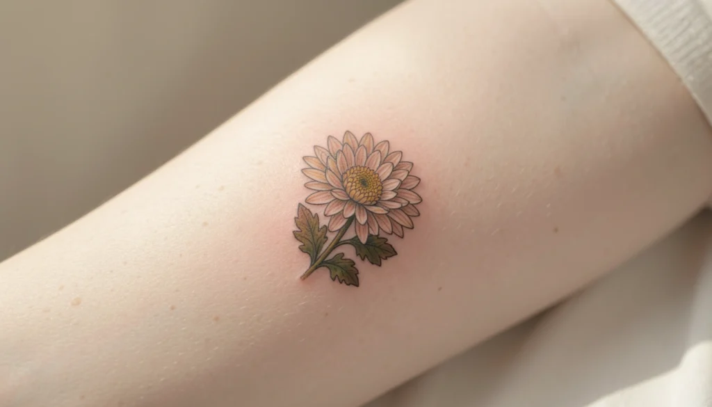 small november flower tattoo ideas