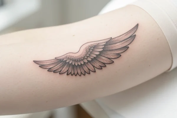 25 Sacred Angel Wing Tattoos Rooted in Faith