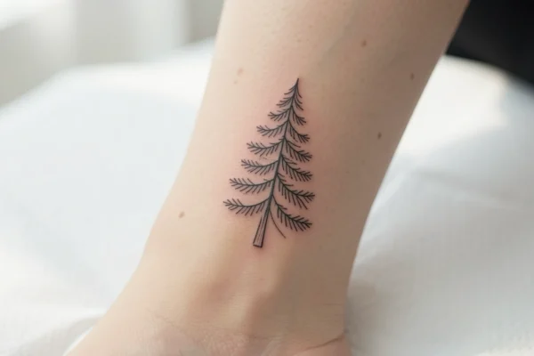 11 Delicate Pine Tree Tattoos That Stand the Test of Time