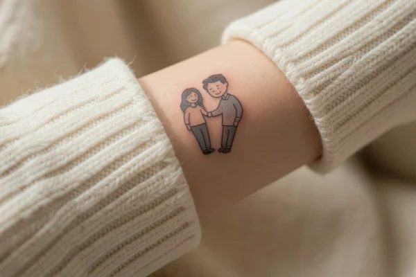 11 Gorgeous Small Mom and Dad Tattoos That Honor the Bond